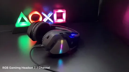 High Quality Steel Headband Virtual 7.1 Sound Gaming Headsets Headphone